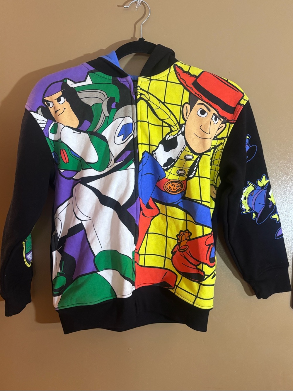 Buzz Lightyear and Woody Zip Hoodie for Kids Toy Story 7/8 Disney Store EUC